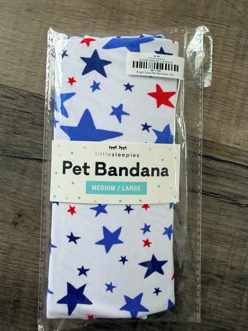 Little Sleepies Bright Stars Pet Bandana - size M/L